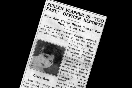 Clara Bow Speeding ticket 5-19-1927  section 1